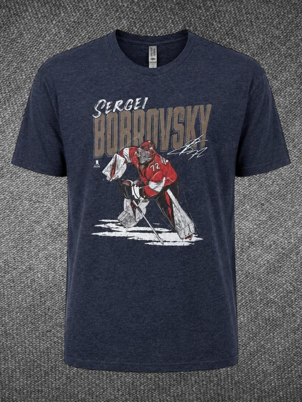 Sergei Bobrovsky NHLPA Navy Graphic T-Shirt Men’s M